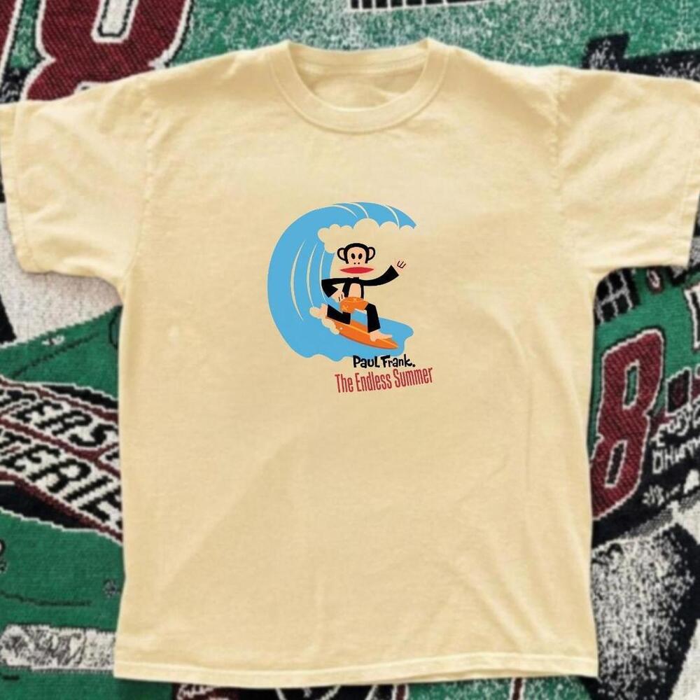 Gildan Yellow T Shirt Paul Frank The Endless Summer Cream Tee